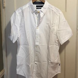 Nautica Men’s Short Sleeve Button Down WHITE